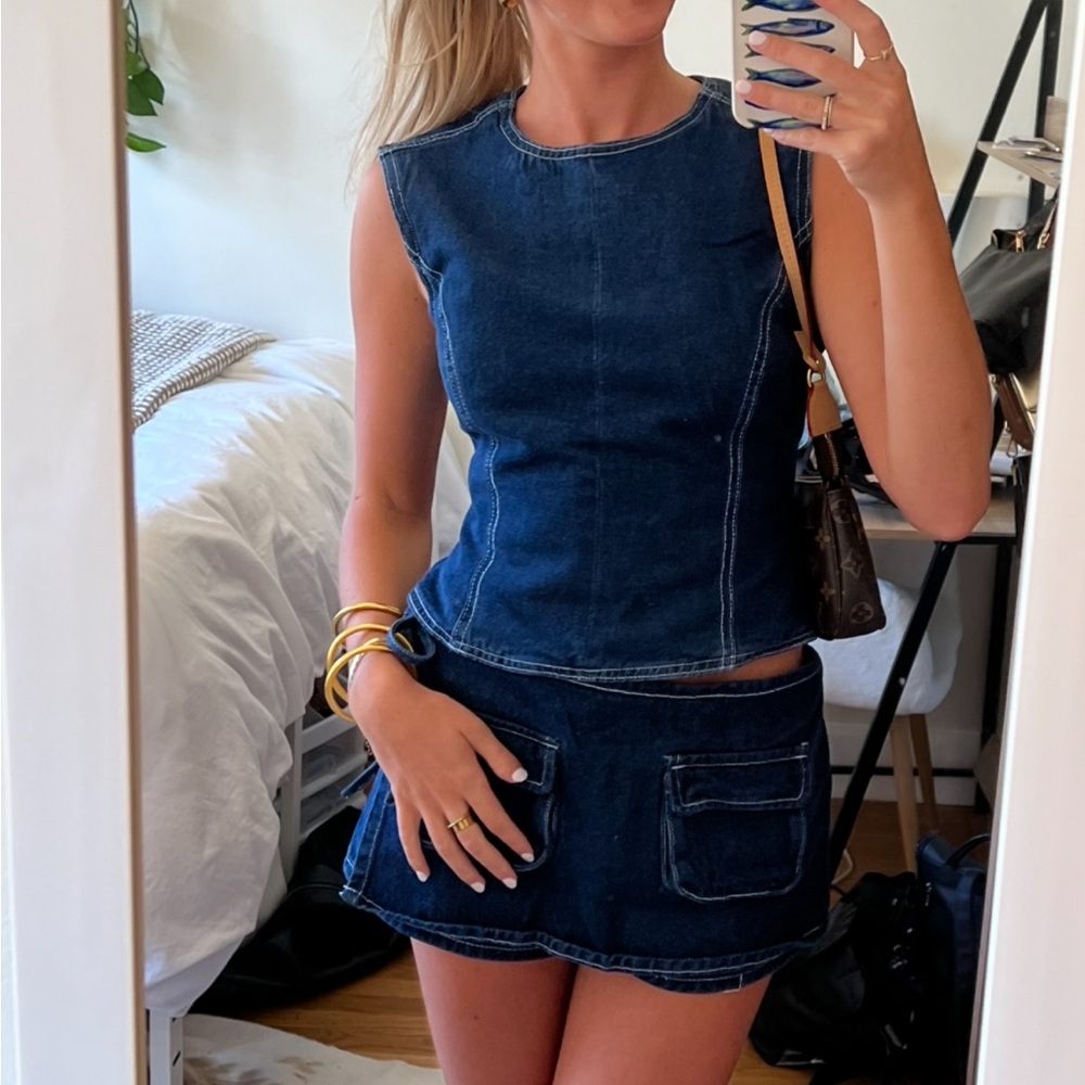 Lioness Denim Blue Two-Piece Set